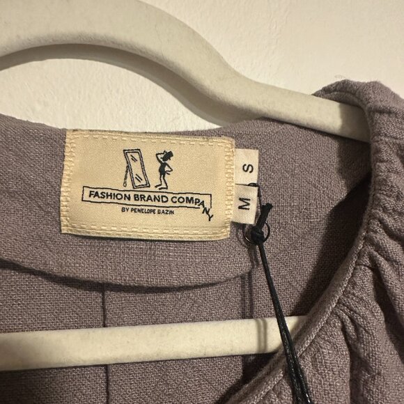 FASHION BRAND COMPANY Linen Clown Scrap Jacket Size S/M NWT - Picture 3 of 6